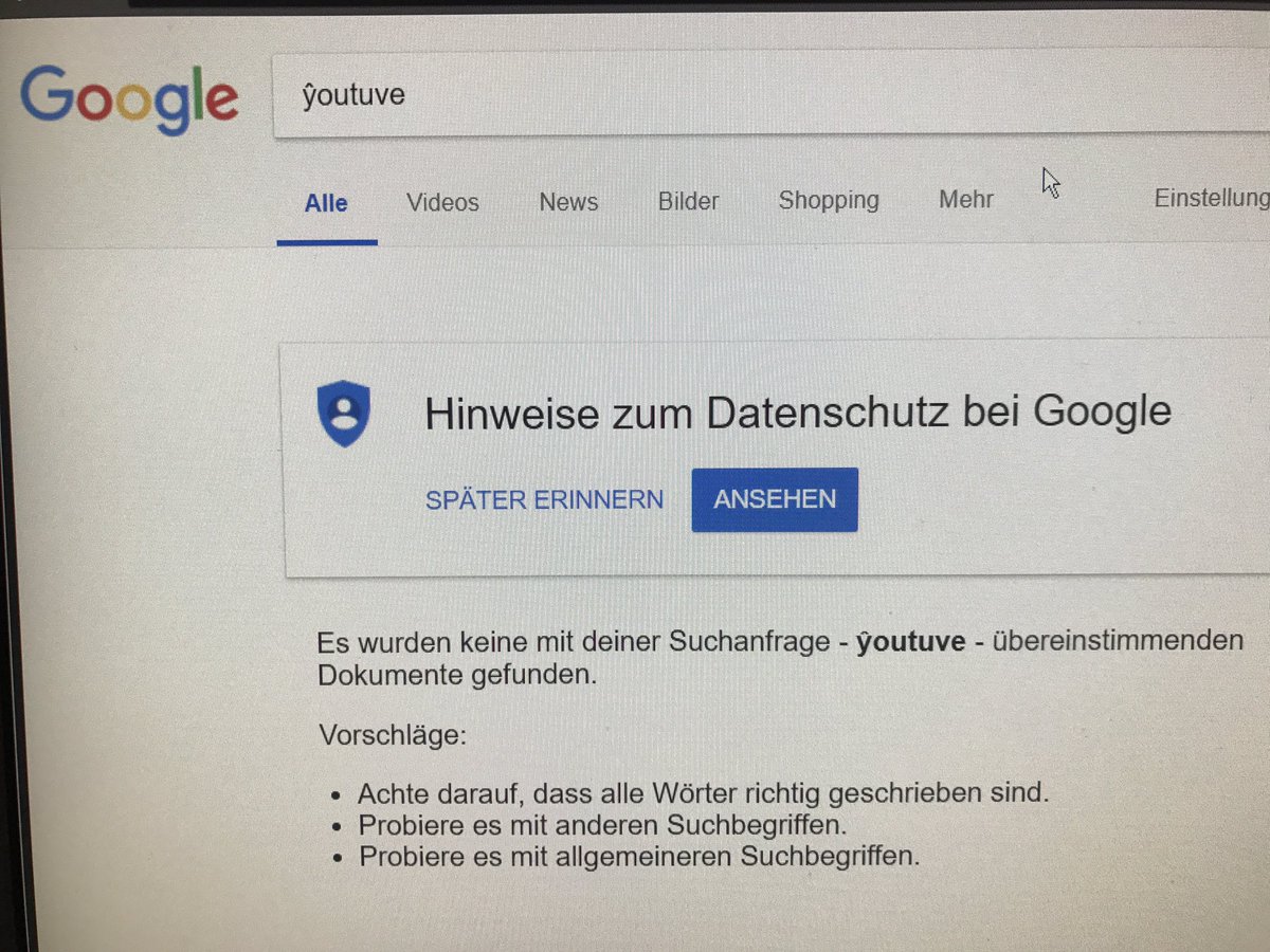 Ehrlich, Google? Ich bin enttäuscht.