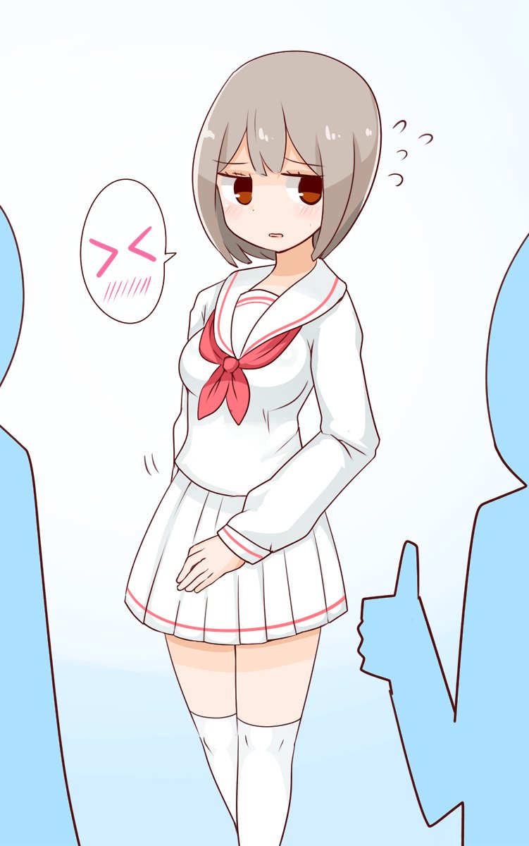 ぼわ～んと女体化した人と初めて女子制服を着た時 