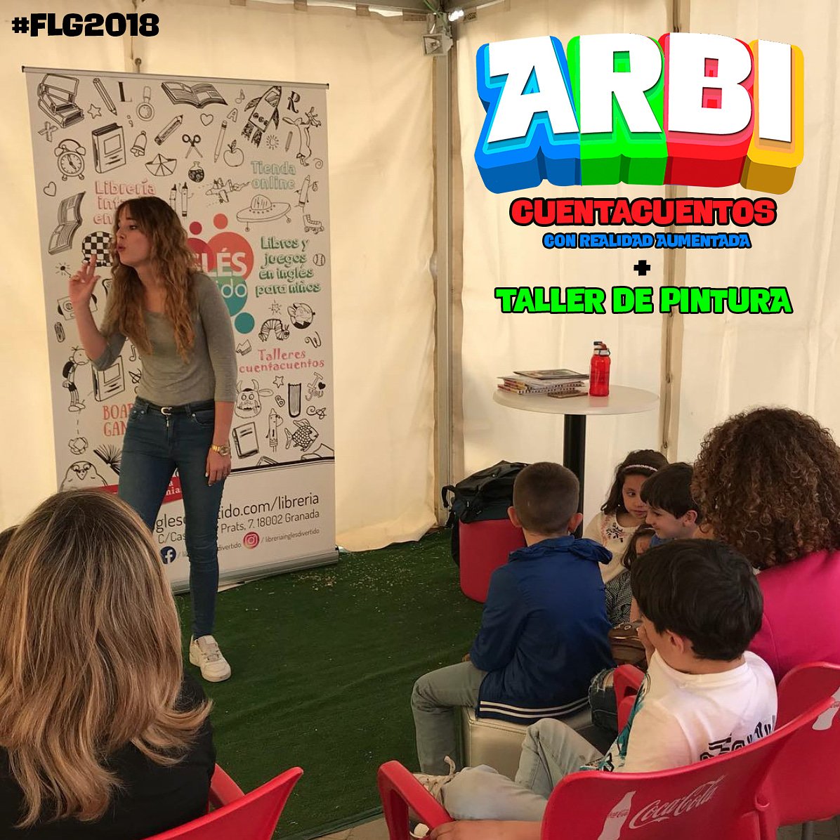 EducaReality's tweet photo. Un éxitazo la exhibición de cuentacuentos con Realidad Aumentada y taller de pintura que hemos realizado en la @ferialibrograna #FLG2018 #augmentedrealitybooks #RealidadAumentada #librosmagicos https://t.co/XqfVt0POlO Se lo pasaron en grande! https://t.co/vPhpM376EJ