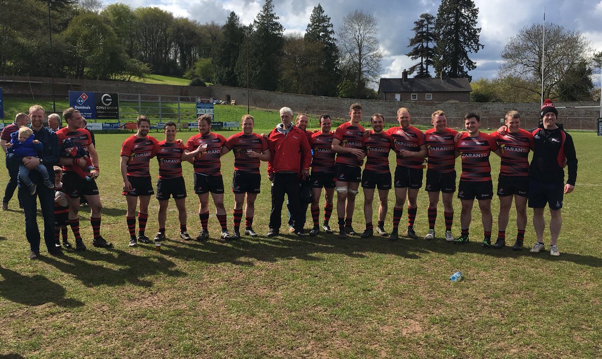 Well done to @CityOfArmaghRFC on their promotion to @UlsterBankRugby 1B for next year. Here is most but not quite all of our Old Armachians that featured yesterday #floreatarmachia #boysofthecountyarmagh