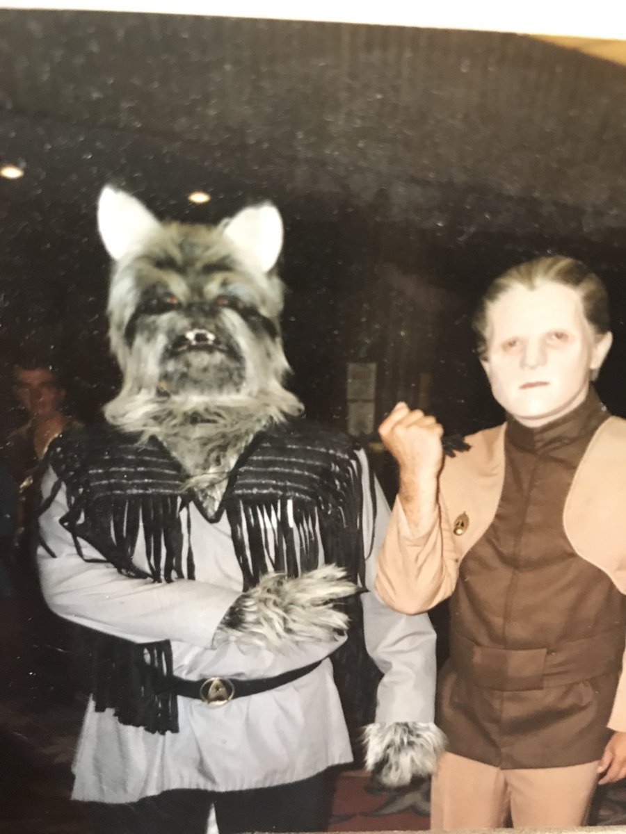 dixielioness's tweet photo. Hanging out with @Xzadfor and I’m pretty sure he has the oldest fursuit in existence. Here’s Xzadfor circa 1987. It’s freaking terrifying and lovely at the same time. https://t.co/NDl0JHv4KO