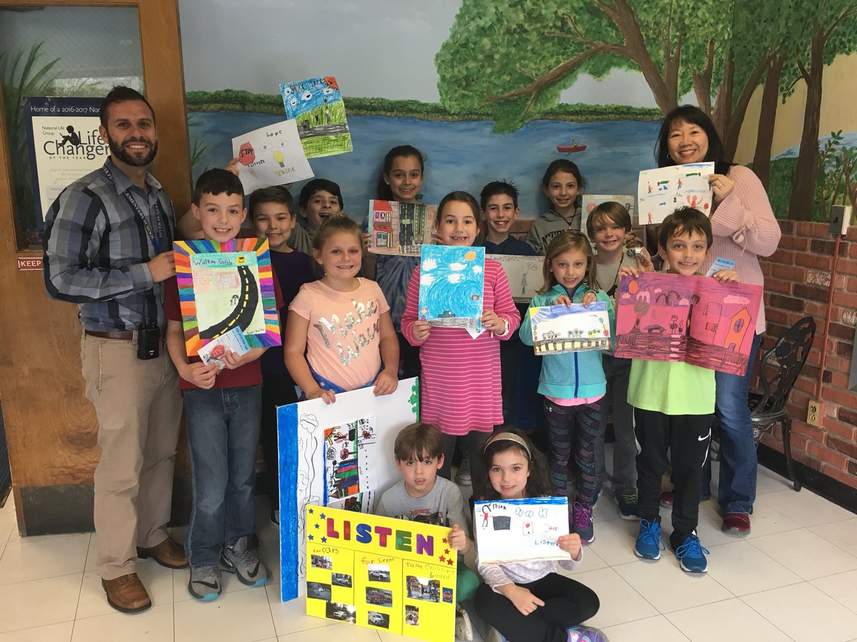 MTPSPrincipal's tweet photo. River Plaza students win @SafeRoutesNJ Poster Contest for promoting walking &amp; biking safely to school! #MTPSPride #RPfamily https://t.co/zIimWg2GQ6