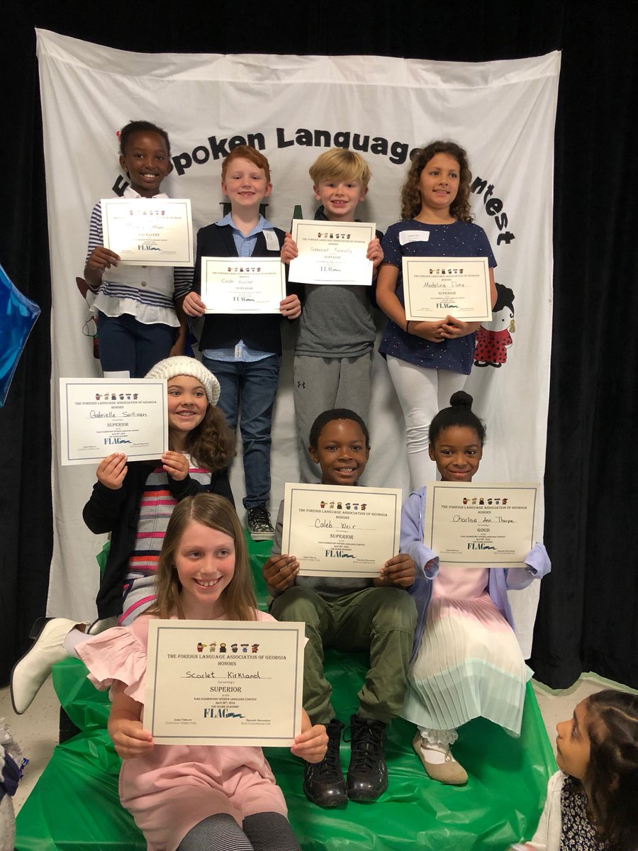 JacksonESFrench's tweet photo. Annual FLES Spoken Contest was a great success. Eight students from Warren T. Jackson participated in French @WTJPrincipal @APatWTJ @APSWorldLang @CarstarphenMJ https://t.co/LOZBSMm0De