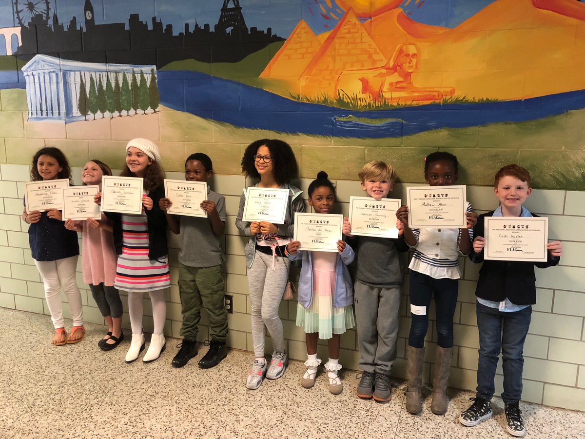 JacksonESFrench's tweet photo. Annual FLES Spoken Contest was a great success. Eight students from Warren T. Jackson participated in French @WTJPrincipal @APatWTJ @APSWorldLang @CarstarphenMJ https://t.co/LOZBSMm0De