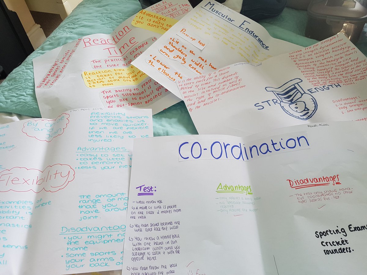 MissLimon_PE's tweet photo. Great work produced by GCSE students for group presentations on the components of fitness🏋🏌💪 https://t.co/VwHiBTGtWC