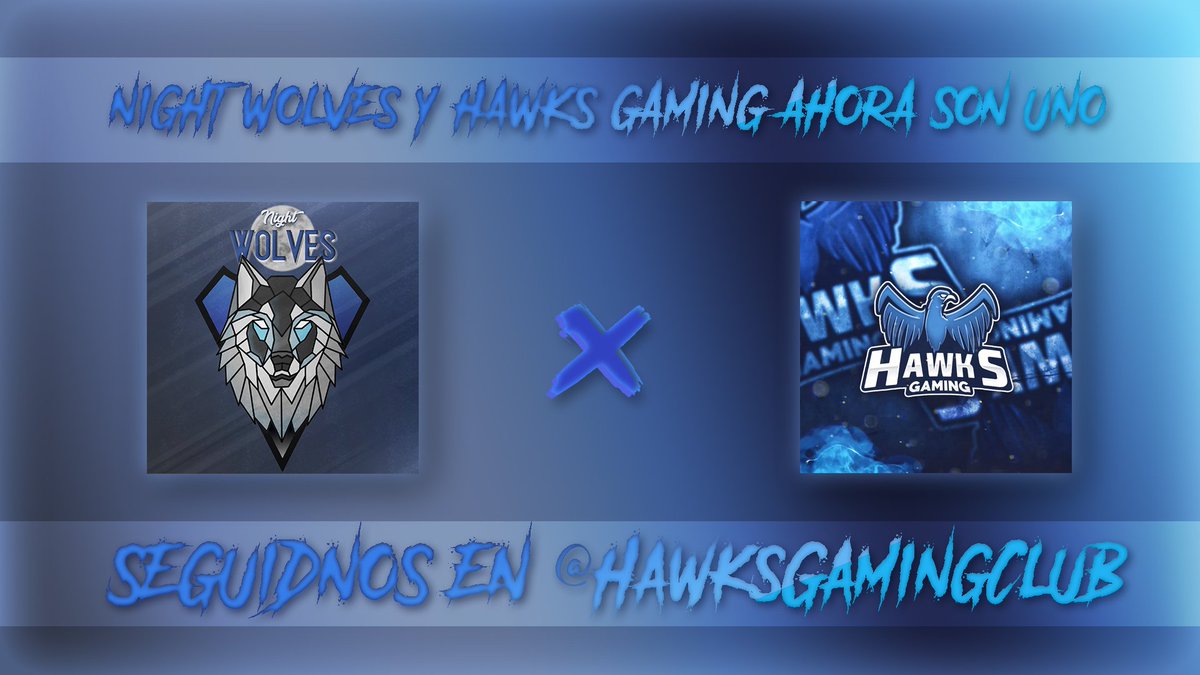 🕺 Estamos muy orgullosos de anunciar la fusión entre <a href="/HawksGamingClub/">Hawks Gaming Club</a> y <a href="/NightWolvesCR/">Night Wolves CR</a>, podéis seguirnos en la cuenta de Hawks Gaming 🦅 para más información.

❌Spoiler: Tenemos vacantes en Clash Royale (competiitvo y ladder), CoD y Fortnite 🙊