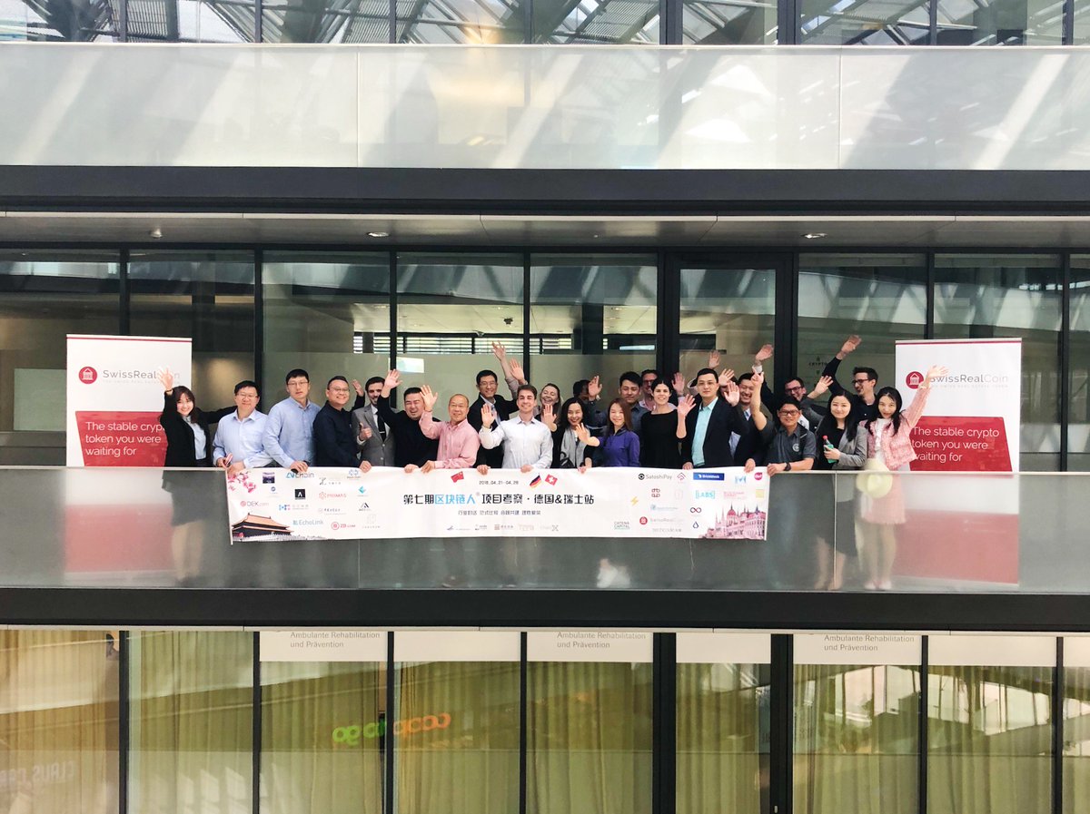 swissrealcoin's tweet photo. What a week! It was great having the Chinese delegation of blockchain and crypto assets officials. A highlight for #SwissRealCoin. $SRC #Crypto #ICO
@brigittelugi @ewiger @TobiasReichmuth https://t.co/qxlvLNXxK7