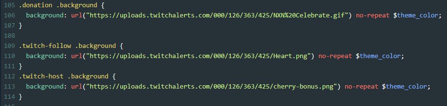 NXNArcade's tweet photo. does anyone know the CSS text for the rest of @StreamlabsHQ alerts? (raids, subs, youtube subs if possible?) doing the @NerdOrDie @MythicShort custom event list and want to change all the images 
#streamlabs
#twitchkittens
#teambnn
#CSS
#NoobCoding https://t.co/c87pQdlKxF