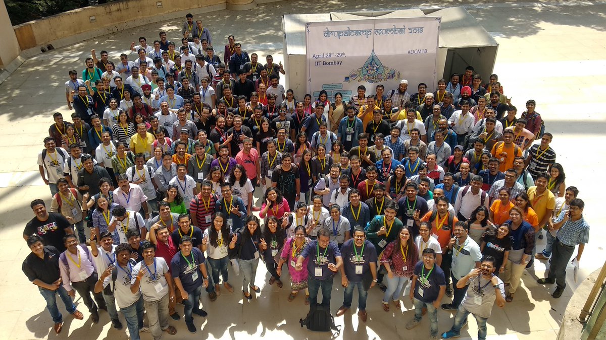 parth_gohil's tweet photo. @DrupalMumbai group photo!
#DCM18 #DrupalCampMumbai #dcm2018 https://t.co/dtmMCODQOi