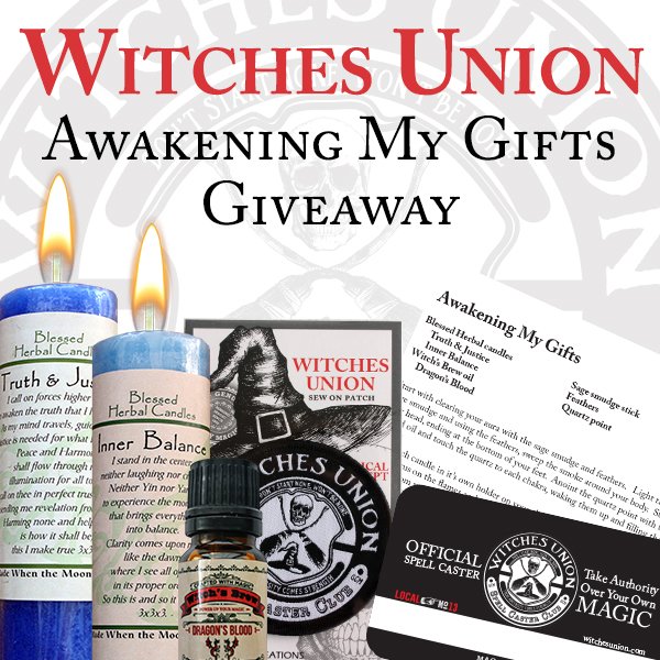 CoventryCandles's tweet photo. Contest.  Win Awakening my Gifts Spell supplies. To Enter 1. Like this post. 2. Follow Coventry Creations. 3. Share this image. Winner chosen on April 30, 2018 Sponsored by Coventry Creations https://t.co/u88kbqLIjq https://t.co/s9Q5xO7t8R