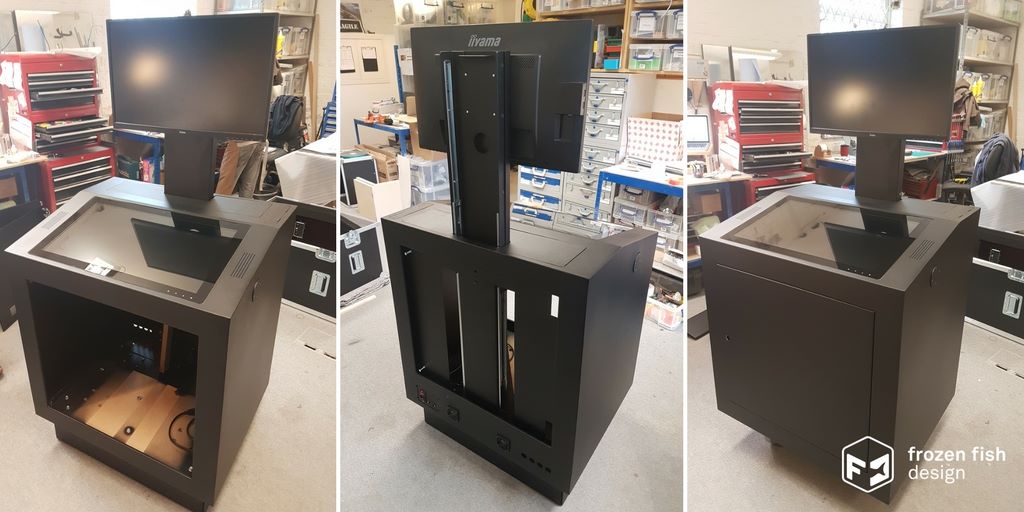 soundzfishy's tweet photo. Engineering and manufacturing bespoke #interactive display units for the #museumdesign industry is one of our specialities. This one incorporates both touchscreen & display screen. #digitaldisplay | #FFDDisplay https://t.co/cLGNOKFBuc