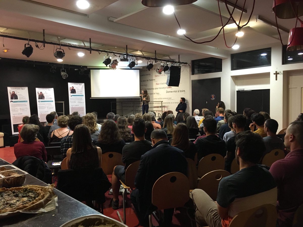 InterFaithTour's tweet photo. Hier soir notre terminions la 8ème semaine de la Tournée #TIFT2018 (déjà 😱😱) à #Grenoble la ville de 2 de nos membres @Bene_Chr &amp; Bettina ! 

Merci @Coexister38 pour votre accueil légendaire en #Isère https://t.co/qFthENnw4p