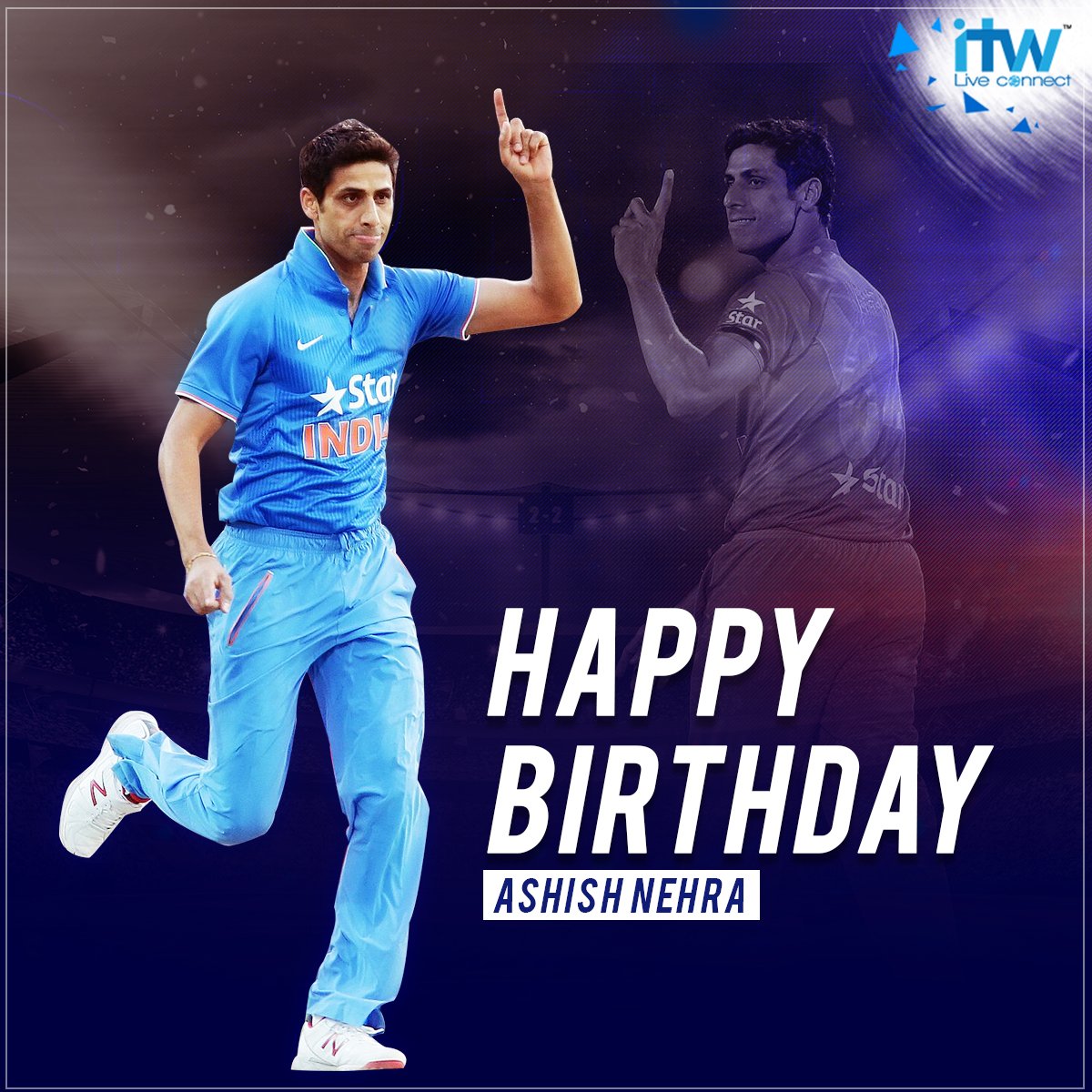 Happy Birthday to one of the best bowlers India has produced and two time winner, Ashish Nehra! 
