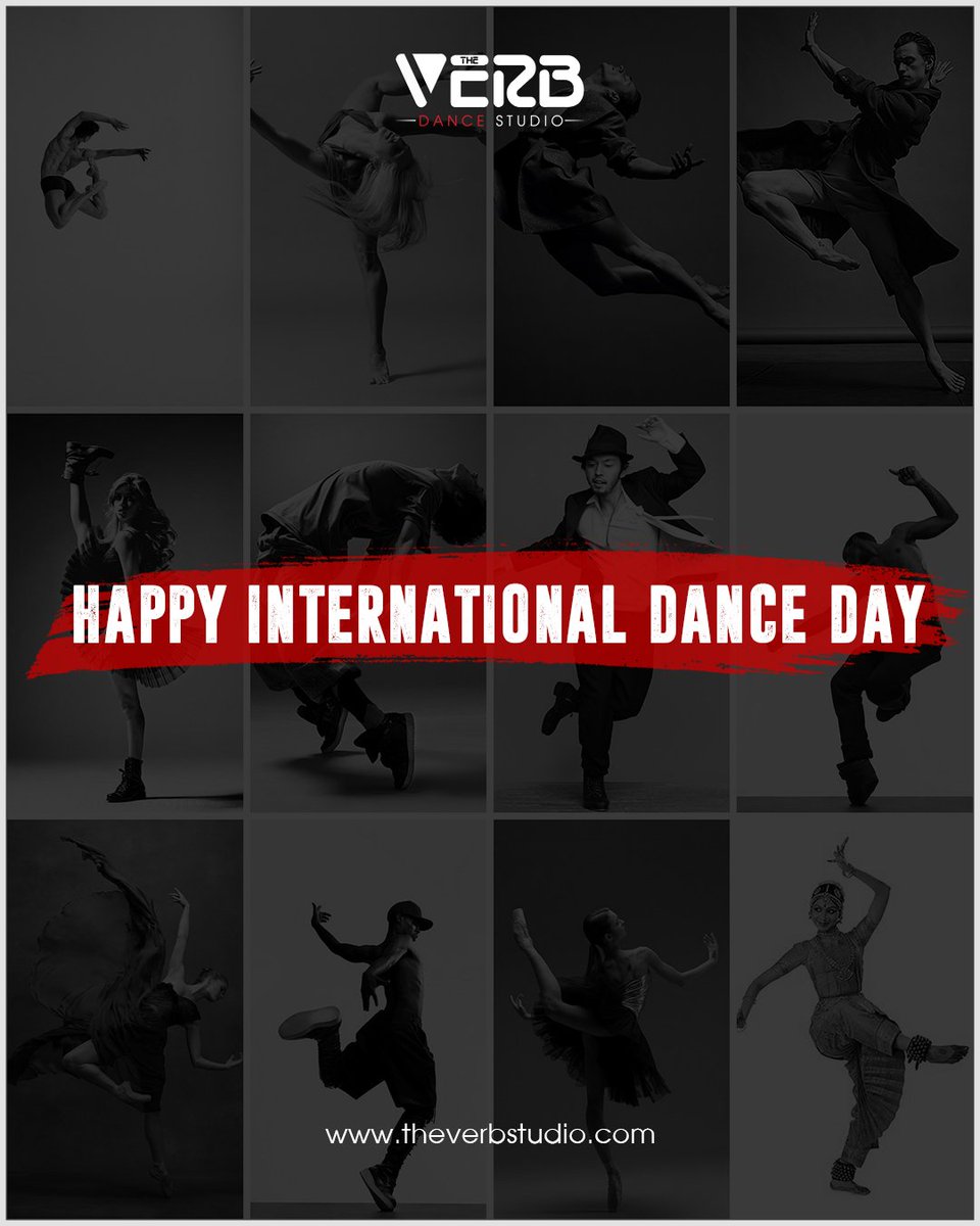 Studio_VERB's tweet photo. Happy International Dance Day!
#InternationalDanceDay #DanceDay #worlddanceday
#theverb #theverbstudio #dance #happydancing #watchlearndance #love #peace #dancingcommunity #danceindia #Dancer https://t.co/oaNW8hIeUj