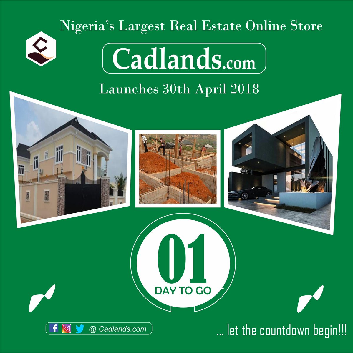 CadLandsGroup's tweet photo. Success To Us As We Launch Tomorrow.
#houseforsale #nigeriansindiaspora #ForSale #realestate #Realtor #realty #office #properymanager #propertyagent #properymanagement #realestateagent #realestateagency #Owerri #Lagos #abuja #portharcourt #awka #anambra #nnewi #onitcha #enugu https://t.co/3WRuqr797y