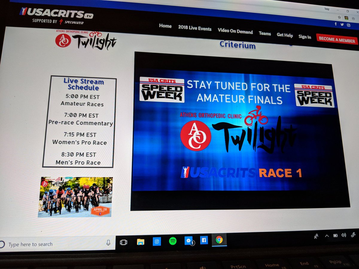 Pumped to catch up on @USACRITS - if you can't be there at least you don't miss out on following the action! #signup #supporttherace