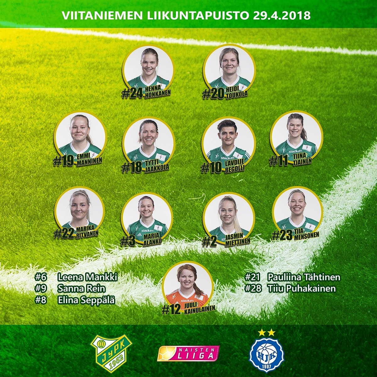 JyPKLiiga's tweet photo. Tänään on pelipäivä ja vastassa jengi Stadista - HJK. Ennakkoon linkistä. https://t.co/nkjysSLJ00 https://t.co/HUPYJEXXtq