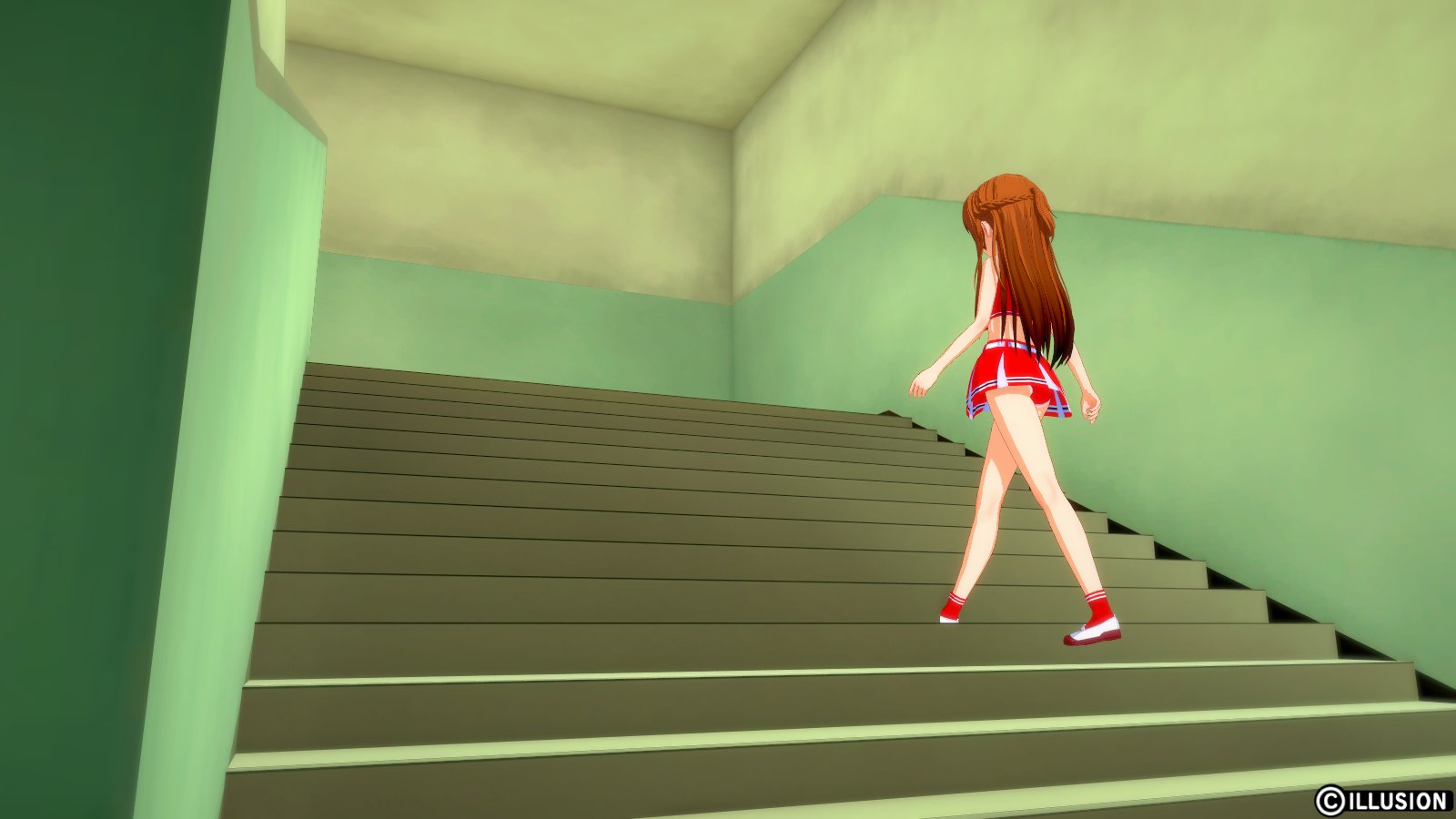 トックシー on X: #コイカツ #逆さ撮り 階段手前で苦節30分、しゃがみ一人称視点でスカートの中を覗くことに成功。  しかし悲しいかな、この子はアンスコでした。 階段真ん中あたりで次のマップに行ってしまうのでタイミングはシビアかも。  t.coQ4zkZzUSiT  X