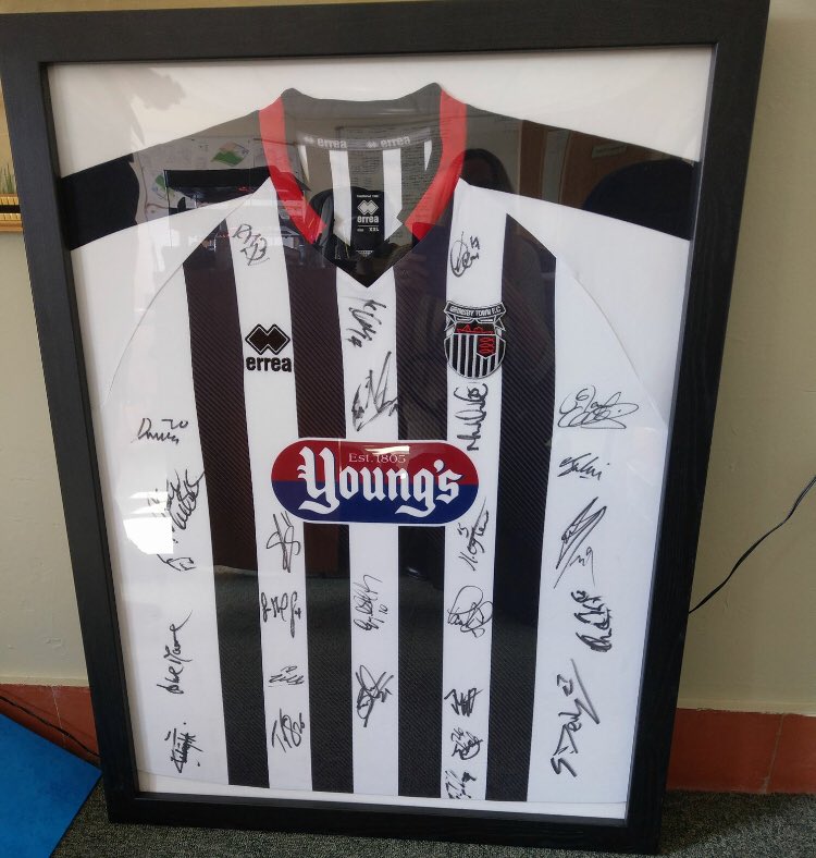 LaceyFieldPE's tweet photo. ⚽️ AUCTION: To place a bid on this @officialgtfc donated, signed shirt and to and raise money for Demi’s treatment, please visit https://t.co/65G6fRZRNI 🙏 https://t.co/AQMuReEj0K
