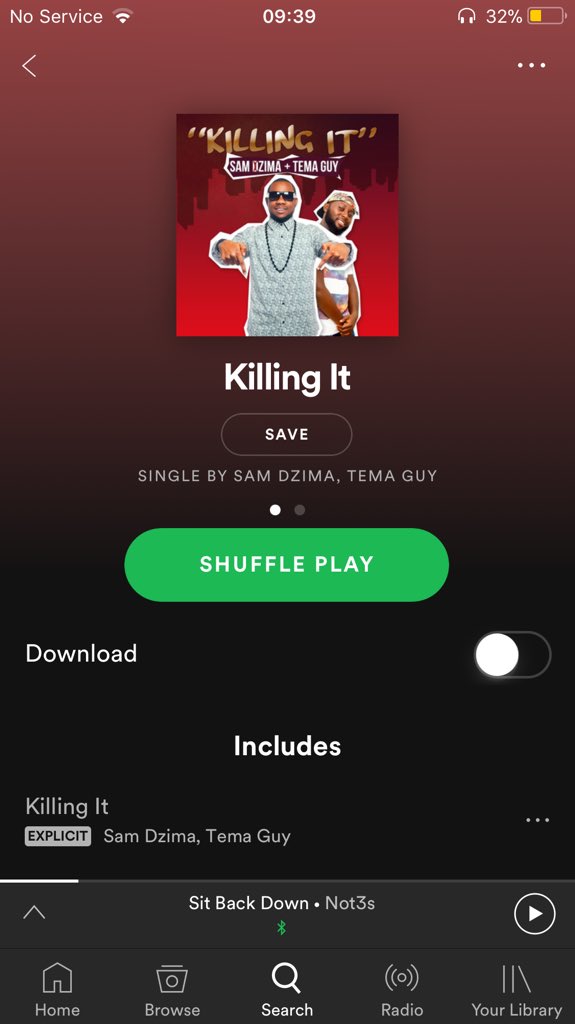 DZIMAGH's tweet photo. “KILLING IT” feat Tema Guy...Produced by Streetbeatz 
Out now on all digital platforms 
#applemusic #spotify #tidal #itunes
Support your boy...stream and download...#SamDzimakillingit https://t.co/mdnRYhXOk2
