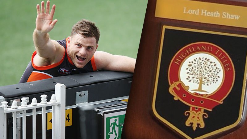 triplemfooty's tweet photo. Footy fans, meet Lord Heath Shaw.

That’s right, Heath Shaw has become (presumably) the first footy player to become a Lord - he’s even changed his Twitter handle to @LordHeathShaw23. 

READ MORE: https://t.co/dMF2s5rC06 https://t.co/CBiYcLXGTw