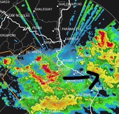 Después de la super tormenta de madrugada y siendo las 6:30 se acercan ahora dos tormentas más a Capital y Gba!! #DomingoDeAlertas #Tormenta