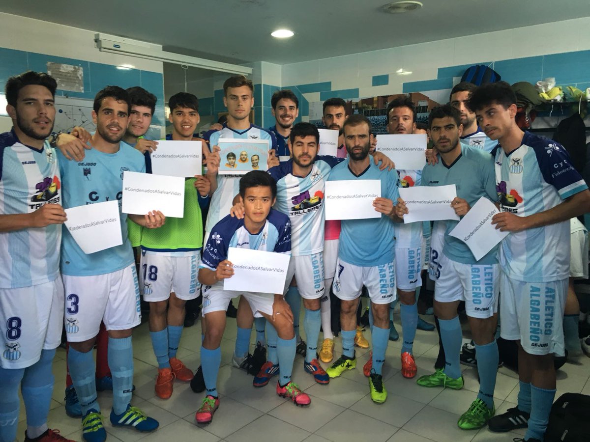 Nuestro apoyo y animo antes del partido a los tres bomberos sevillanos que próximamente serán juzgados en Lebos.

<a href="/proemaid/">ProemAID</a> <a href="/QuiqueRodrigue1/">Quique Rodriguez</a> 

#CONDENADOSASALVARVIDAS