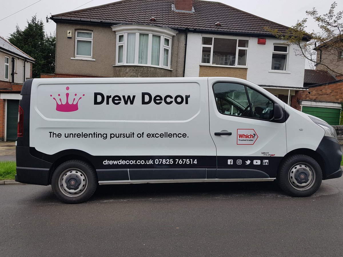 WhichTraders's tweet photo. Fantastic photo of the Drew Decor van, showing off the Which? Trusted Traders endorsement proudly.

Potential Vehicle of the Year nominee? https://t.co/LLuKbyAkaW