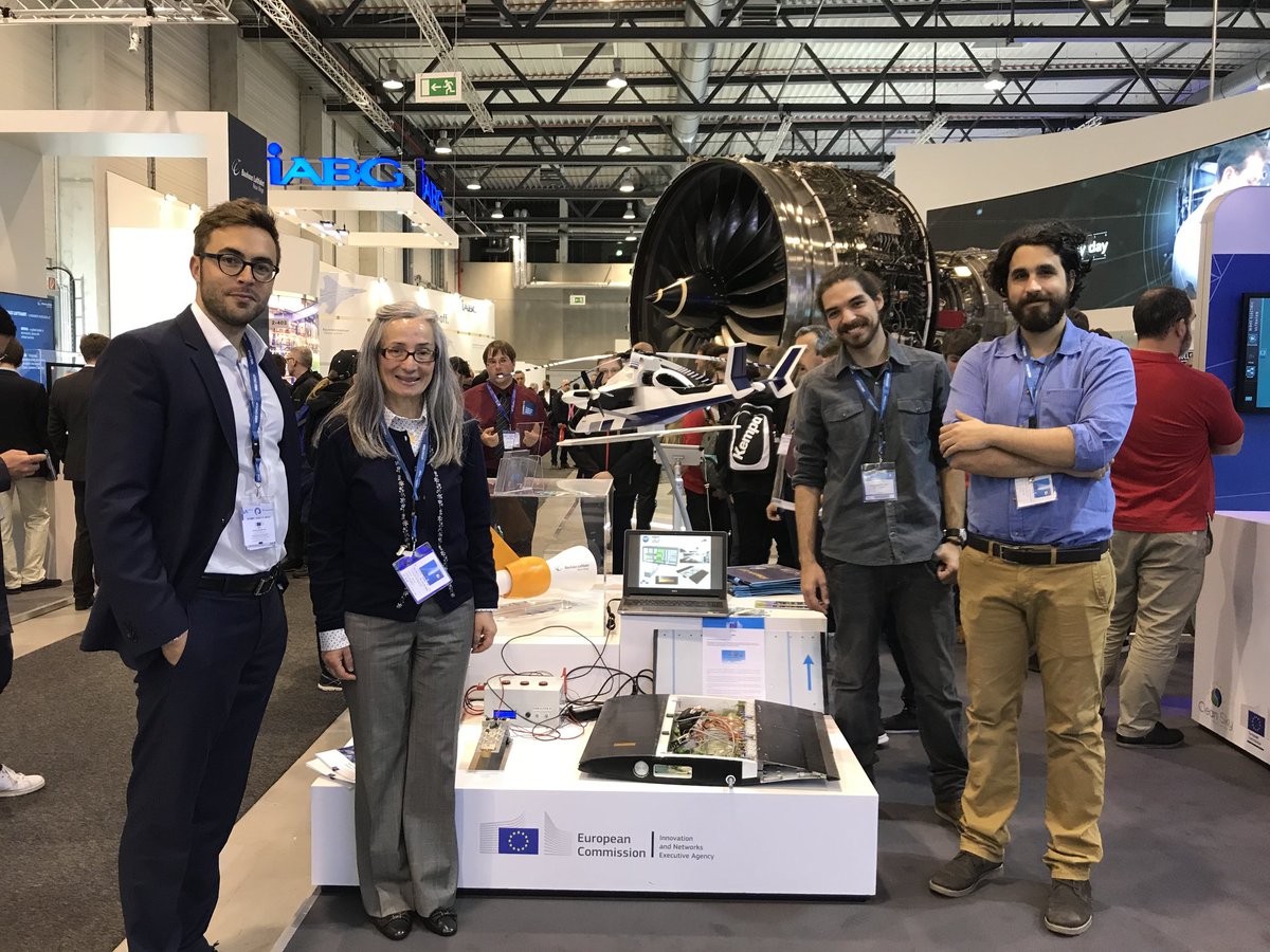 SMS_EUproject's tweet photo. The @EU_H2020 european project @SMS_EUproject is presenting a stand with the A320 morphing prototype within the @EU_Commission's Agency for Innovation @inea_eu regarding disruptive configurations for the wings of the future!
#ILA2018 https://t.co/dRjO1I8f0M