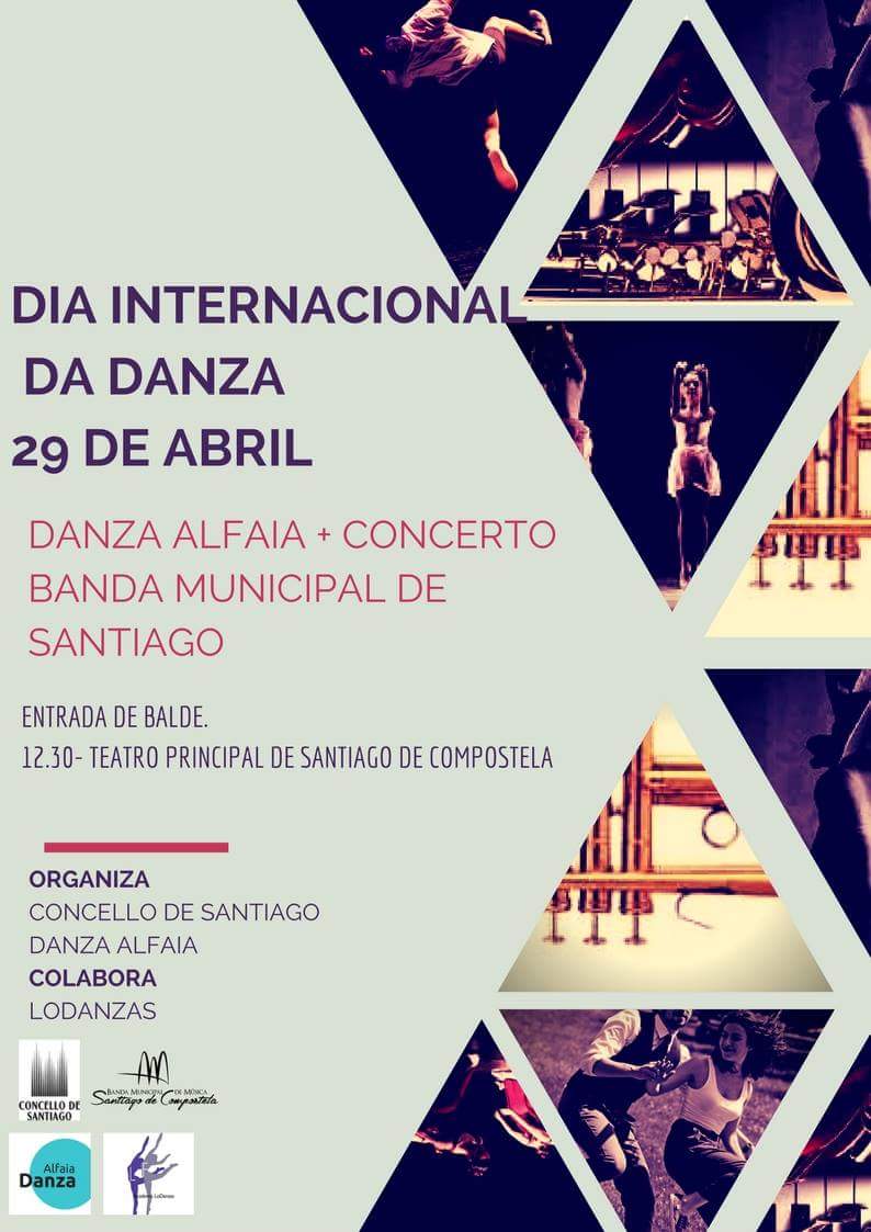 Hoxe unímonos á celebración do #DíaInternacionaldaDanza cun concerto especial no que o alumnado de #Lodanzas e #DanzaAlfaia se encargará de encher de movemento o escenario. Ás 12.30 h, de balde, no #TeatroPrincipal. 
#Nonfaltes
👉Info: bit.ly/2HYAdWY