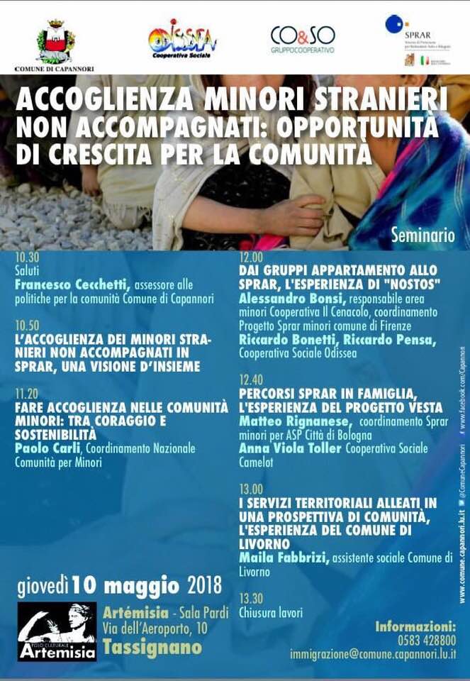 cecchettifra's tweet photo. Appuntamento ad Artemisia il 10 maggio alle 10.30 per parlare di minori stranieri non accompagnati https://t.co/LngjG1gjAG