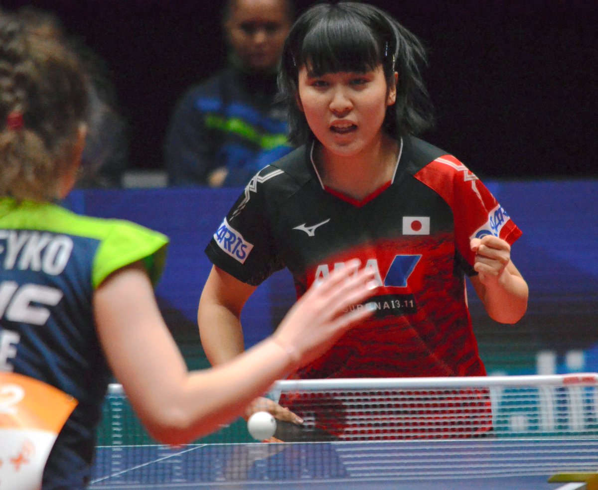 Maex_1980's tweet photo. #卓球 世界団体選手権がスウェーデンのハルムスタードで開幕。日本女子はウクライナに3-0の快勝発進です。１番手の伊藤美誠、２番手の石川佳純、３番手の平野美宇の３選手が全て3-0のストレート勝ち。「全く緊張しなかった。すごく楽しみだった」と伊藤選手は試合後、話しました https://t.co/wpTU1CiuzC