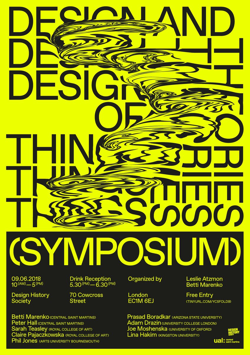 Design and Theories of Things - A one-day Symposium by 
Betti Marenko &amp; Leslie Atzmon

eventbrite.com/e/design-and-t…