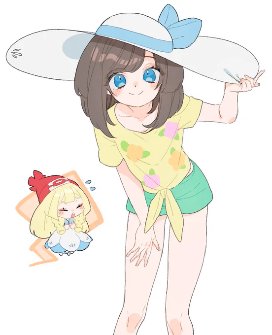 >リーリエのデカ帽子をかぶっているミヅキちゃクダサイ https://t.co/7cFG5TRBjx #odaibako_very_ito リーリエちゃを添えて...? 