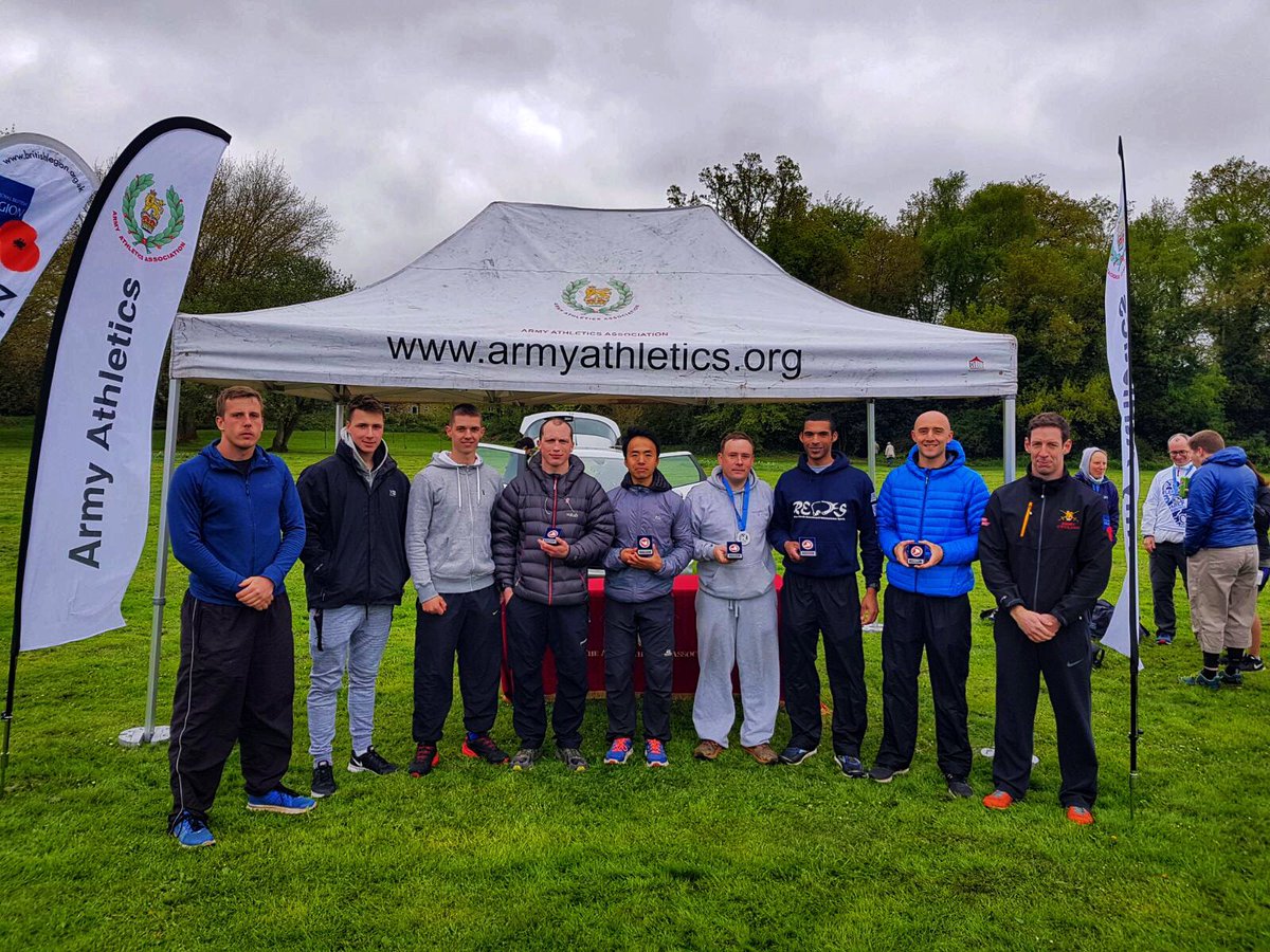 22_Engr_Regt's tweet photo. Fantastic day at the Fleet Half Marathon today, walking away as Major Team Runners Up. The weather held out and it was great to see familiar faces as well as new. Thanks to everyone that made the race happen. @22EngrRegt @CorpsSM @ArmySportASCB @Proud_Sappers @FleetHalfMarath https://t.co/T9Ja4agW9T