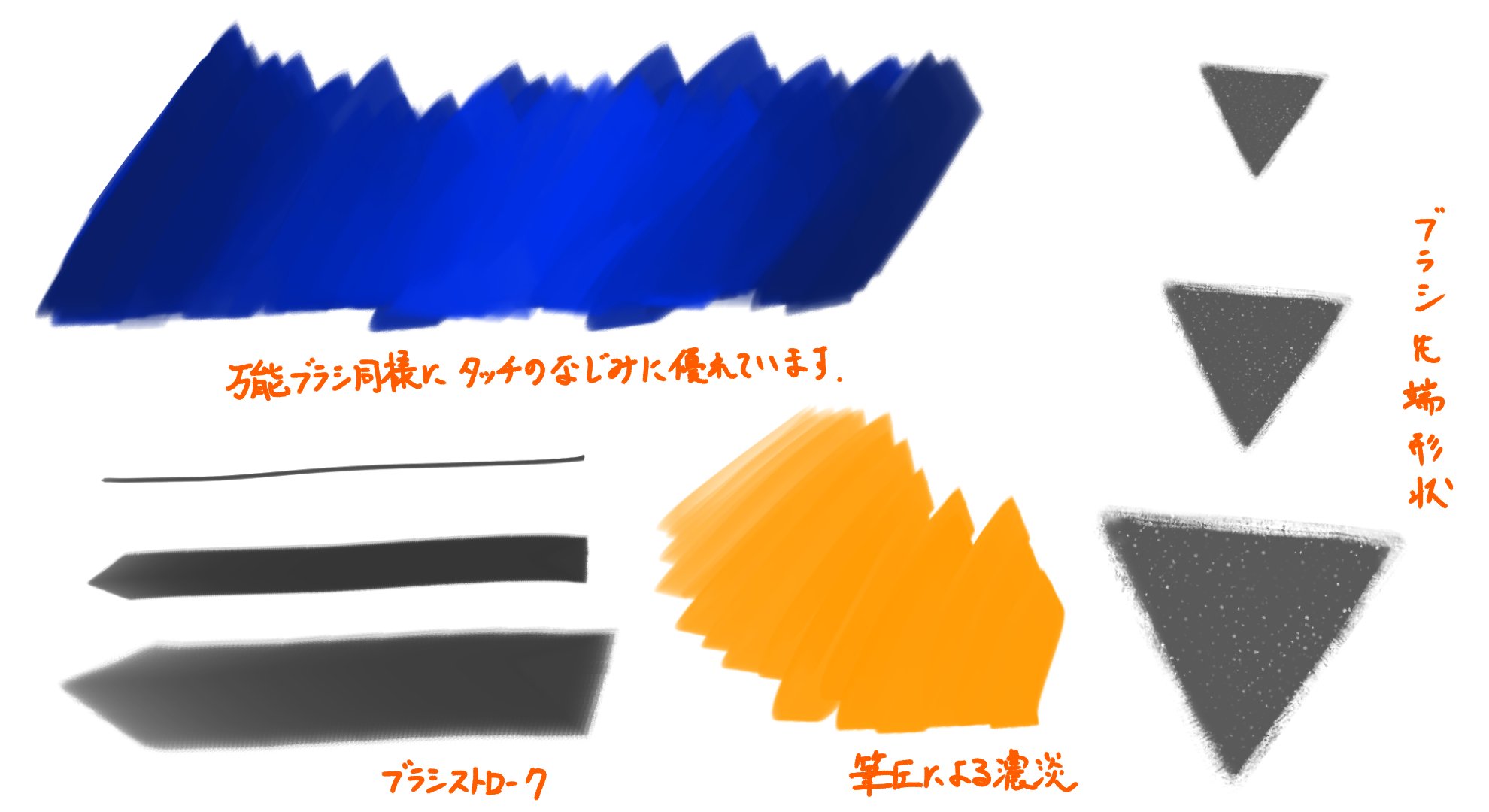 富元 秀俊 色なじみやストローク 筆圧変化のサンプルはこのような感じになっています 万能ブラシ ベースの色なじみの良いヤバイ仕上がりになっていると思います 三角ブラシは便利ですよ T Co Gr7bztnewt Twitter