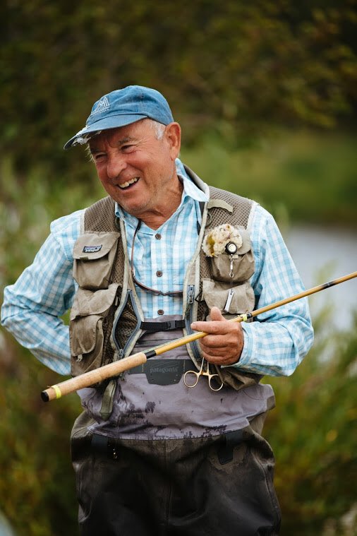 The Sporting Lodge on X: The new #patagonia fly fishing vest and waders,  Patagonia founder Yvon Chouinard demonstrating Tenkara – Simple Fly  Fishing, look it up he is convinced it's a new