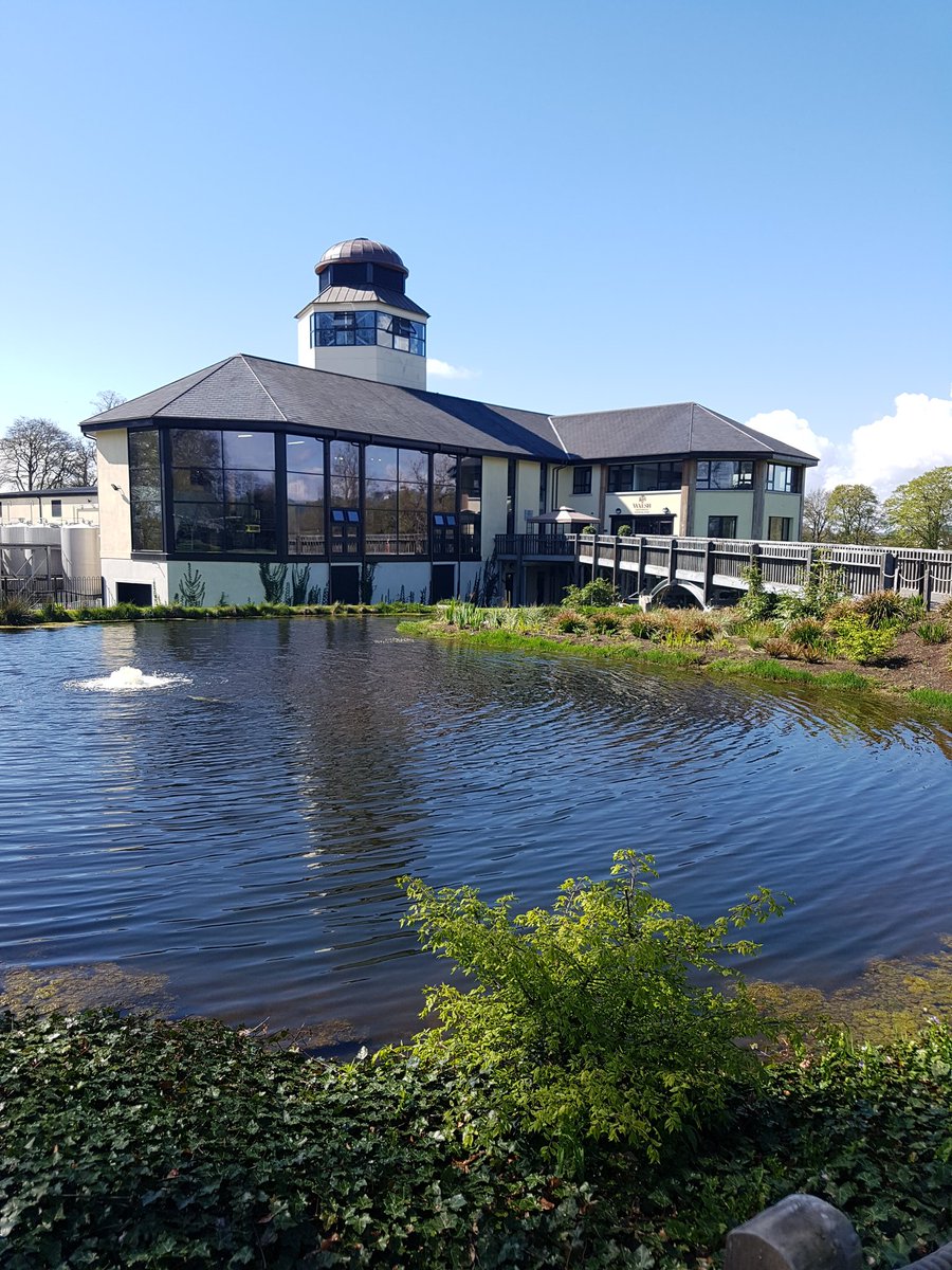 WalshWhiskey's tweet photo. Another gorgeous day at the distillery. We put this much sunshine in every drop of our #irishwhiskey 🥃🥃 Drop in for a tour and see how it's done, we are open daily with 4 tours a day #whiskeymaking #writerstears #theirishmanwhiskey https://t.co/Rj0NuLxgTj