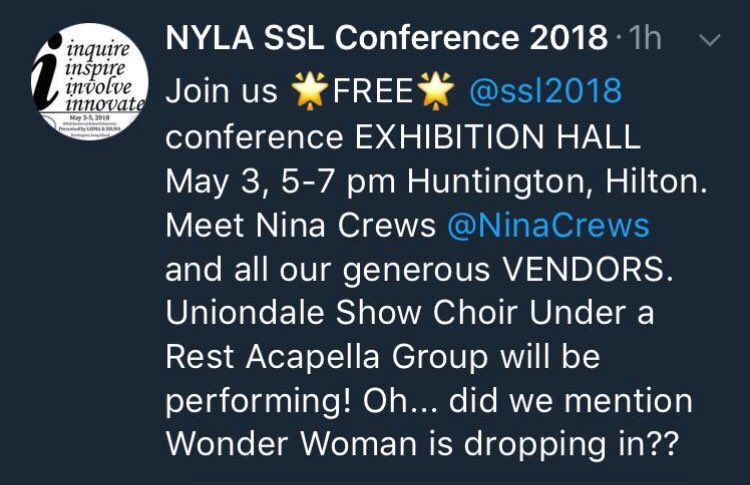 NYLA SSL Conference 2018 tweet media