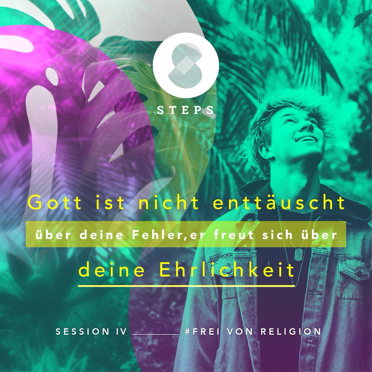 _365STEPS's tweet photo. Gott ist nicht enttäuscht über deine Fehler, er freut sich über deine Ehrlichkeit. 
#freivonreligion #steps365 #365steps #stepskon #stepsk18 #predigt #freiheit #freedom #freisein #frei #worship #event #konferenz #getfree #free #gott #JesusChristus https://t.co/s65137DW8u