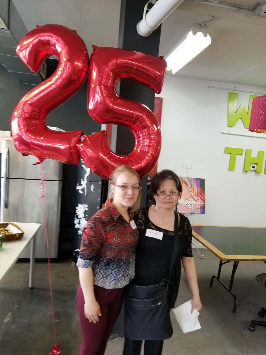 AbiAjibolade's tweet photo. We @TheRedwoodTO celebrate our amazing volunteers for all their contributions. #CommunityResolve was very evident yesterday. #25thAnniversary #Journeytoendvaw thank you for all you bring and do. https://t.co/D6dTY7bn9v