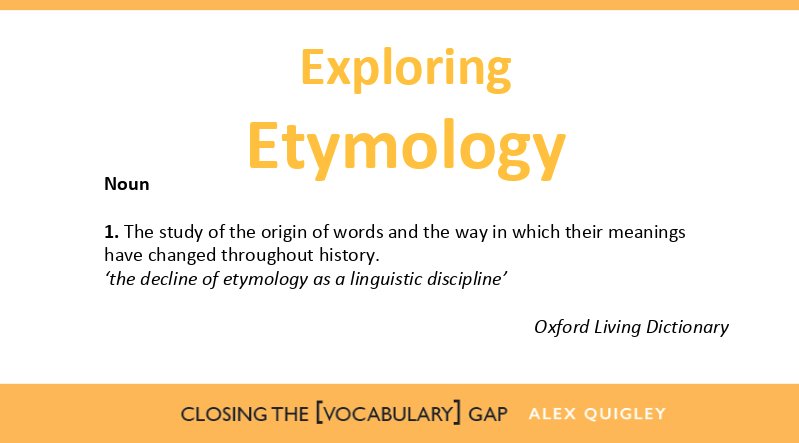 AlexJQuigley's tweet photo. Have you seen these free vocabulary resources for teachers?

Includes: '7 strategies' infographic, reading list, '6 useful websites', the SEEC model, an etymology PPT, and more. 

https://t.co/PMwwcEknS9 https://t.co/nnKVF2FjyI
