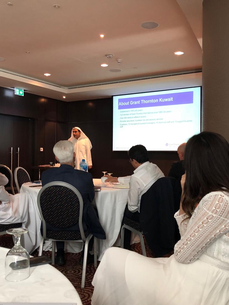 The Managing Partner of Grant Thornton Kuwait, Abdullatif Al-Aiban, welcoming the regional partners as well as <a href="/peterbodin_pb/">Peter Bodin</a>, our Global CEO and David Wilson to Kuwait. He talked about the developments in #Kuwait and our Firm.