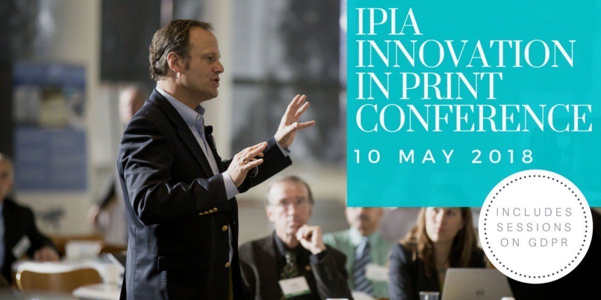 10th May 2018

The IPIA's Innovation in Print Conference is being held at FujiFilm, Bedford. Includes sessions on GDPR.

Tickets: £45 members, £65 non-members.

There are limited places, book your tickets now at wu.to/Lpsj58

#IPIA #Print