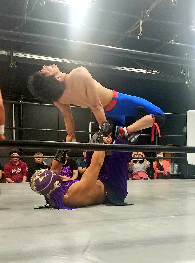 4.28(土) シアタープロレス花鳥風月 バビロン大会 政宗選手、ガッツ石島選手(ヒートアップ/ゴーイングアップ)、大谷譲二選手(ヒートアップ