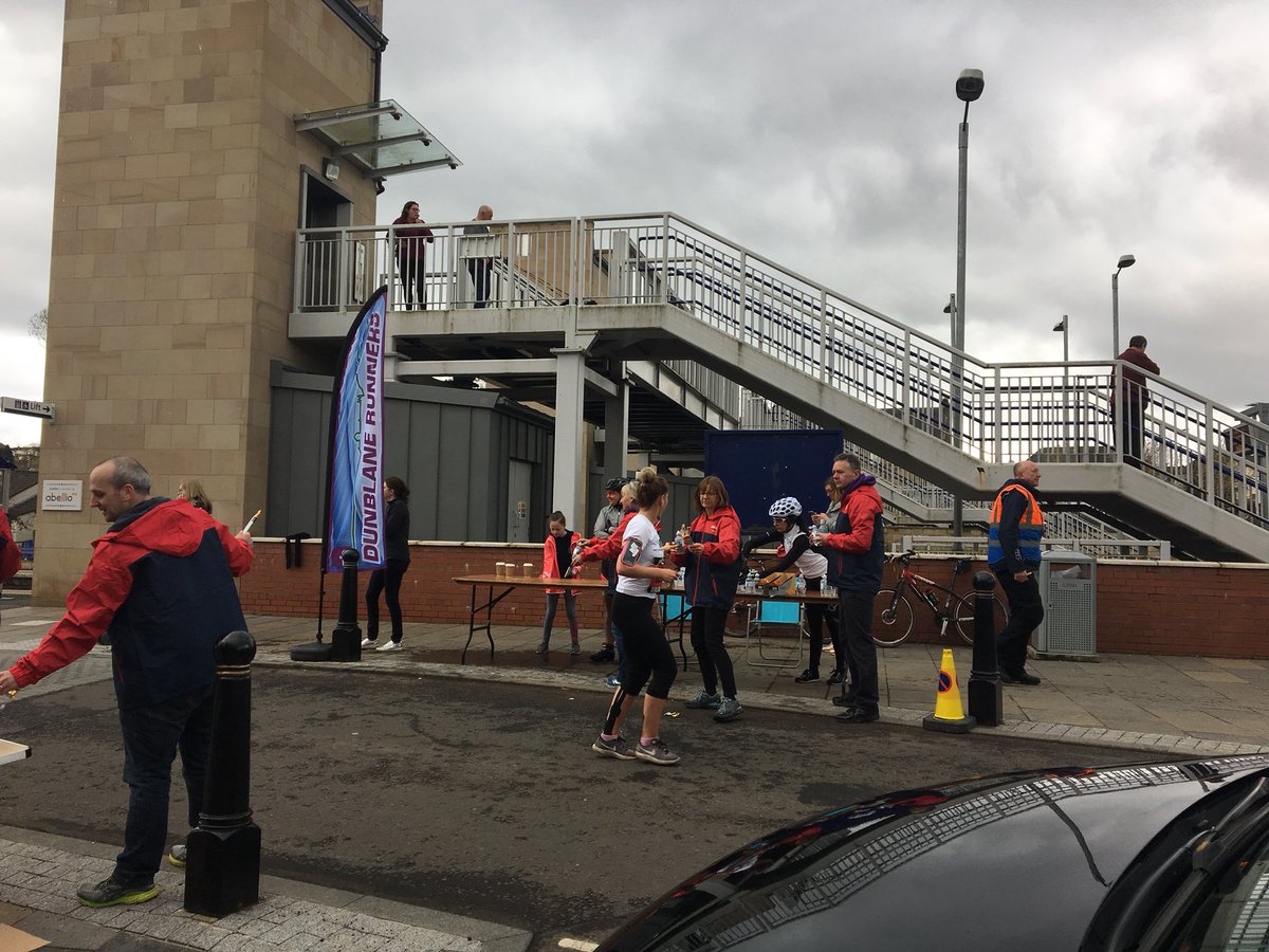 Our water station set up at today’s #Stirlingmarathon #greatrun