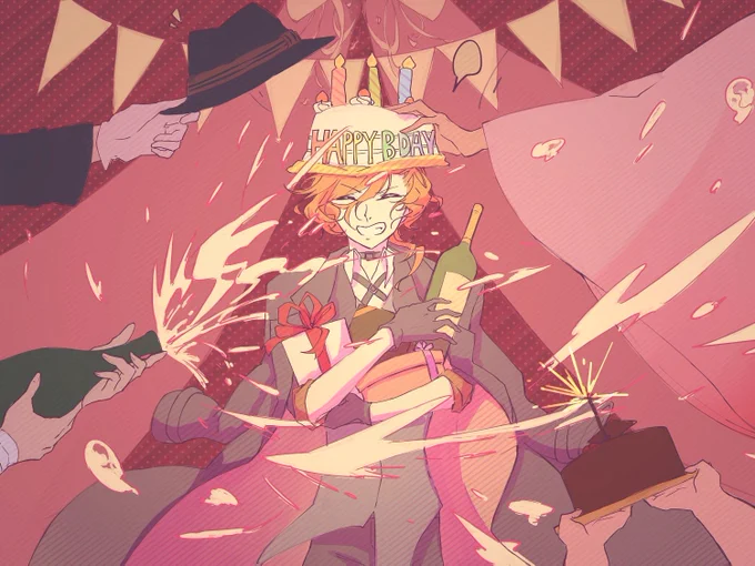 お誕生日おめでとう😊🎂🎊
#4月29日は素敵帽子くんの誕生日 