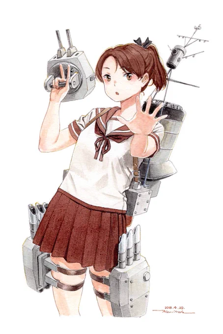 艦これ5周年とのことなので敷波さんを記念に。 