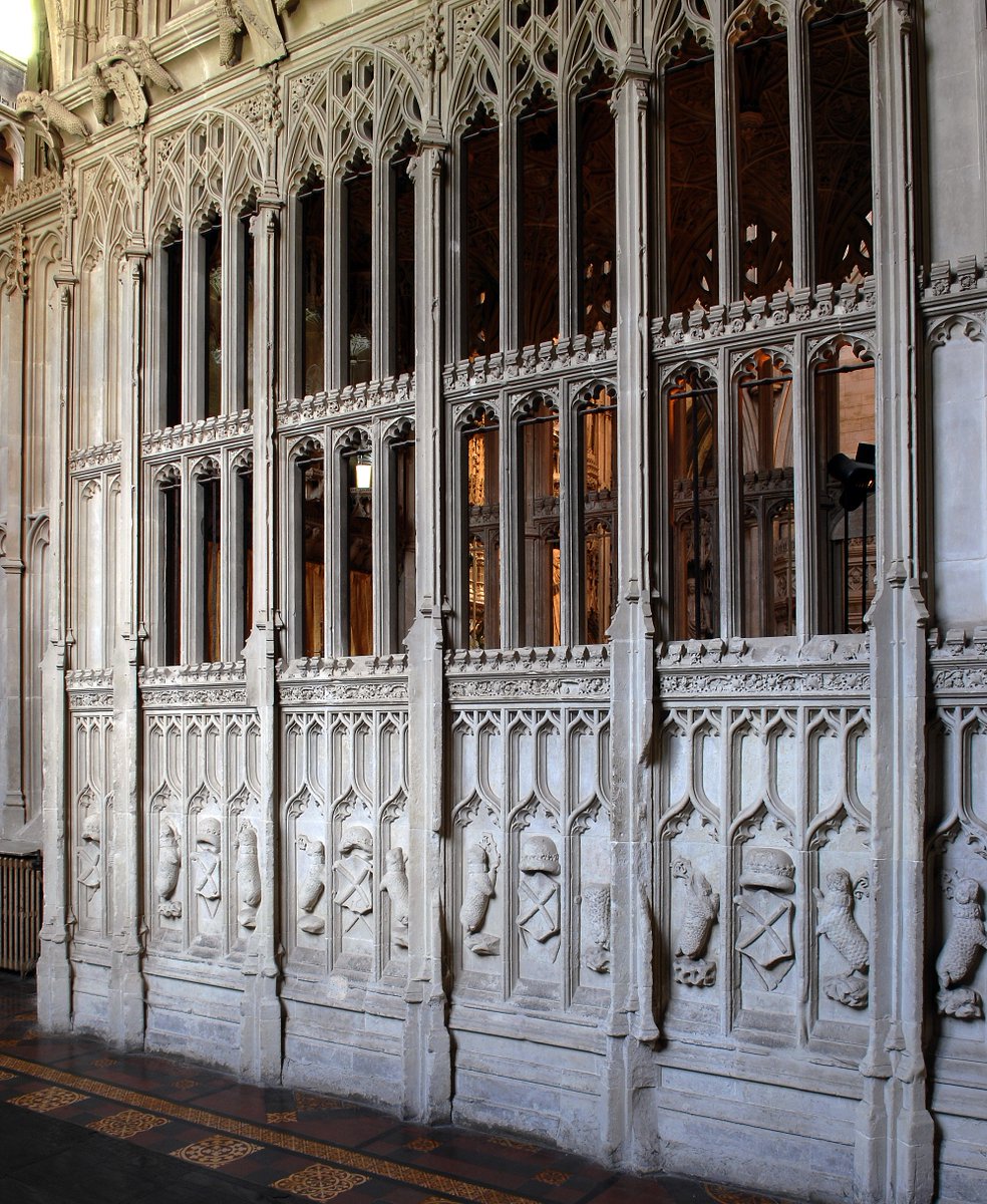 The Ramryge Chapel is decorated with a rebus of rams with the letters RYGE on bands around their necks. 
Look out for them next time you visit the Cathedral.