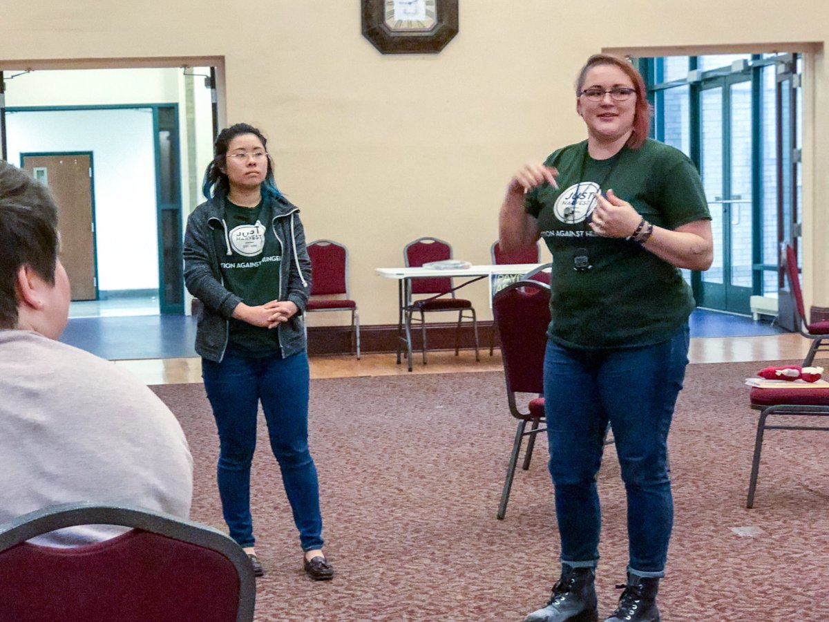JLPGH's tweet photo. Learning about the day-to-day realities of living in poverty. Thank you, @JustHarvest, for leading our simulation this weekend. #BeJLP #JLP95 #foodsecurity https://t.co/Jj2n6VwKQ1